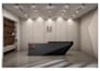 design office interior, workspace and 3d renderings